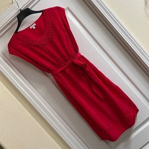 A PEA IN THE POD Maternity Dress, Red, Size M